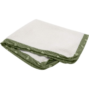 Furhaven Replacement Dog Bed Cover Water-Resistant Indoor/Outdoor Logo Print Oxford Polycanvas Mattress, Washable – Deep Lagoon, Jumbo (X-Large)(Sherpa & Paw Print Flannel (Jade Green))