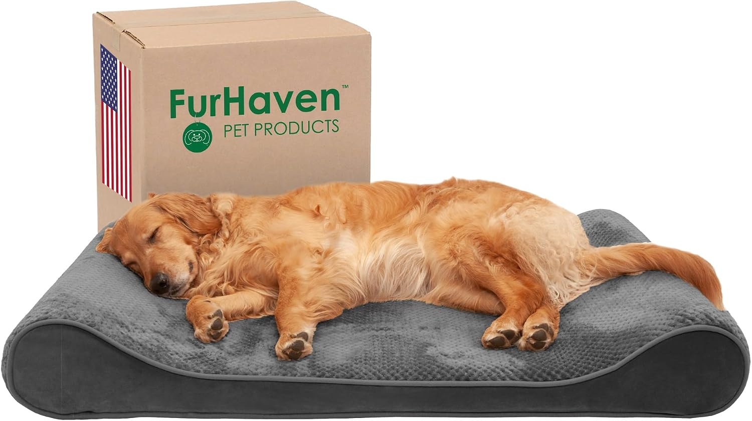 image:imageFurhaven Cooling Gel Dog Bed for Large Dogs w Removable Washable Cover For Dogs Up to 150 lbs Ultra Plush Faux Fur amp Suede Luxe Lounger Contour Mattress Gray Jumbo PlusXXLMinky Plush Velvet Gray