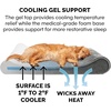 Furhaven Cooling Gel Dog Bed for Large Dogs w/ Removable Washable Cover, For Dogs Up to 150 lbs – Ultra Plush Faux Fur & Suede Luxe Lounger Contour Mattress – Gray, Jumbo Plus/XXL(Minky Plush & Velvet (Gray))