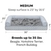 Furhaven Cozy Orthopedic Dog Bed for Large Dogs w/ Removable Bolsters & Washable Cover, For Dogs Up to 95 lbs – Plush & Diamond Print Nest Top Sofa – Gray, Jumbo/XL(Gray (Plush & Diamond Print Nest Top))