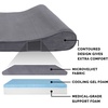 Furhaven Cozy Orthopedic Dog Bed for Large Dogs w/ Removable Bolsters & Washable Cover, For Dogs Up to 95 lbs – Plush & Diamond Print Nest Top Sofa – Gray, Jumbo/XL(Gray)