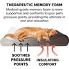 Furhaven Memory Foam Dog Bed for Large Dogs w/ Removable Washable Cover, For Dogs Up to 75 lbs – Ultra Plush Faux Fur & Suede Luxe Lounger Contour Mattress – Chocolate, Jumbo/XL