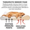 Furhaven Memory Foam Dog Bed for Large Dogs w/ Removable Washable Cover, For Dogs Up to 75 lbs – Ultra Plush Faux Fur & Suede Luxe Lounger Contour Mattress – Cream, Jumbo/XL