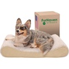 Furhaven Cooling Gel Dog Bed for Large Dogs w/ Removable Washable Cover, For Dogs Up to 150 lbs – Ultra Plush Faux Fur & Suede Luxe Lounger Contour Mattress – Gray, Jumbo Plus/XXL(Ultra Plush (Cream))