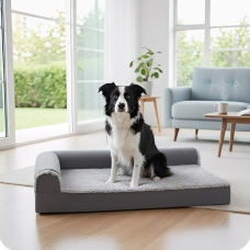 FURHAVEN Large Breed Dog Bed and Puppy Essentials