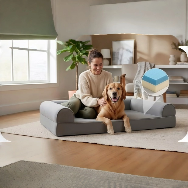 FURHAVEN Large Breed Dog Bed and Puppy Essentials